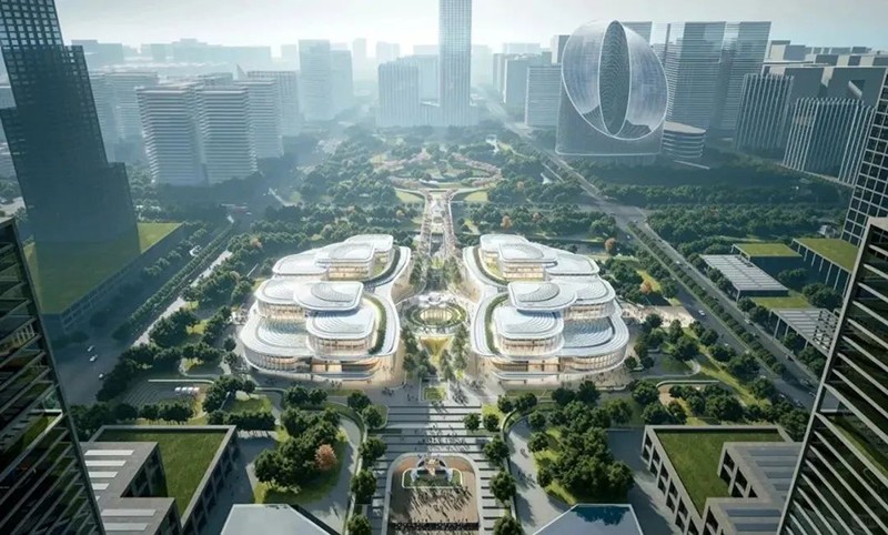 余杭未來科技城市民中心方案公布，即將開工!